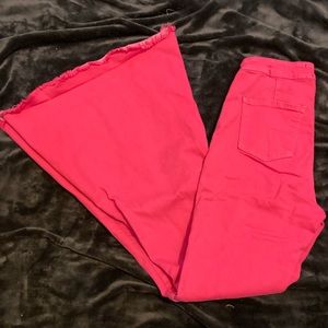 Pink Elephant Bell Bottoms.